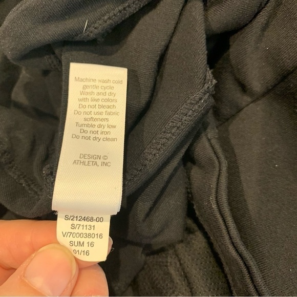 Athleta M Metro Black Mini Skirt Skorts Athletic Golf Tennis Pickleball Shorts - Picture 7 of 8